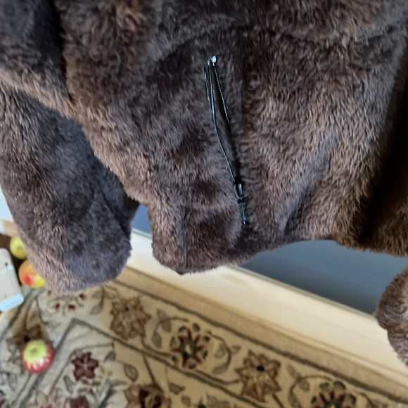 American Eagle Timberland Men’s Dark Brown Fleece Jacket Sz M NEW - Picture 4 of 12